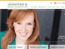 Tablet Screenshot of jenniferstalent.com